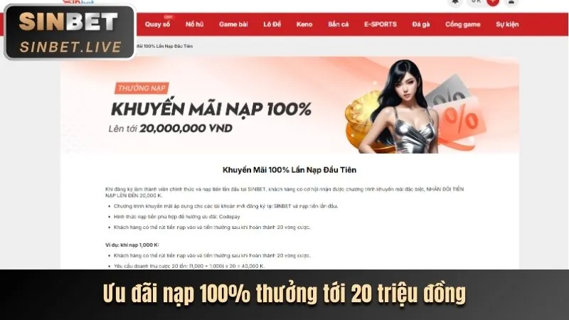 Tiền thưởng chào mừng thành viên mới w688 link mới